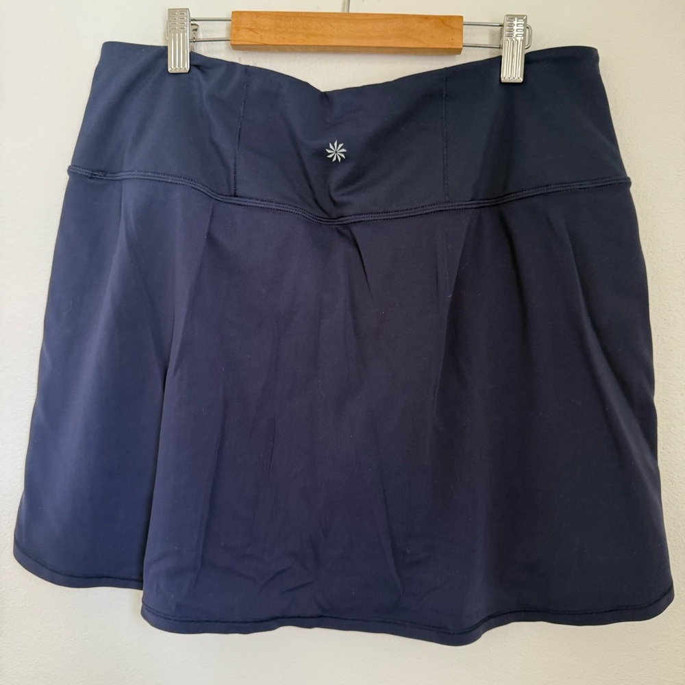 Athleta Fairway Golf Skort 26” Navy Blue Women’s Size L Activewear Golf Tennis - Picture 5 of 10